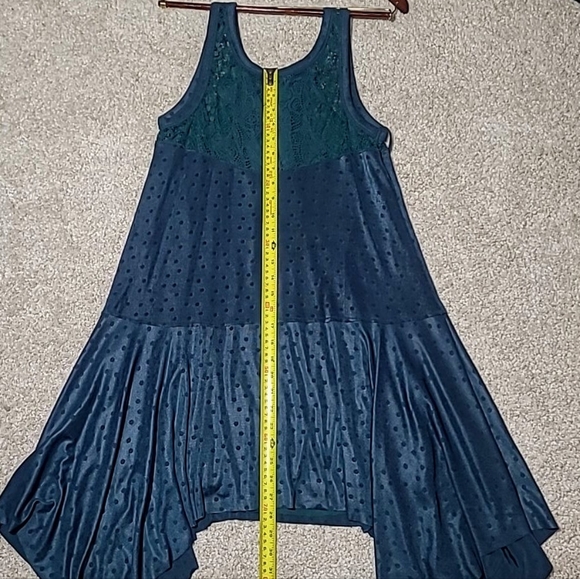 Free People  Make It Count Mini Swing Dress Tunic In Jade Combo. S - Picture 12 of 16
